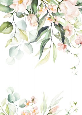 Vintage planten in pastel esthetiek