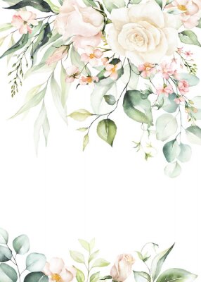 Vintage planten in pastelcompositie