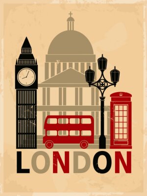 Vintage Poster Londen