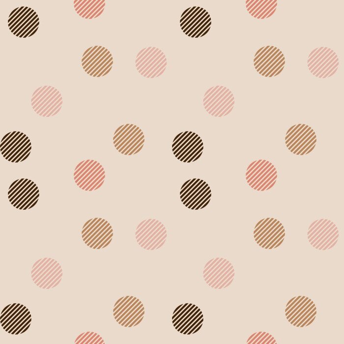 Behang Vintage retro stippen