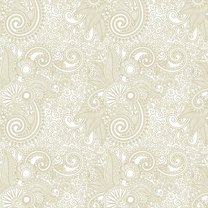 Behang vintage sierlijke naadloze patroon