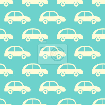 Behang Vintage speelgoedauto's