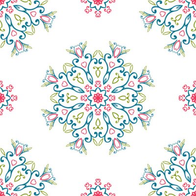 Behang Vintage universele verschillende naadloze oosten van patronen (tegels). Endless textuur kan worden gebruikt voor behang, patroon fill, webpagina achtergrond, oppervlaktestructuren kleren. Retro geomet