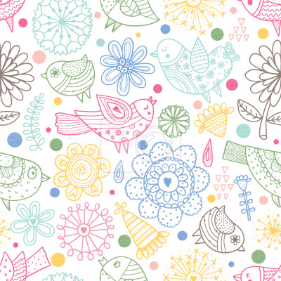 Behang Vogels In Mijn Tuin