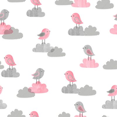 Vogeltjes op de wolken