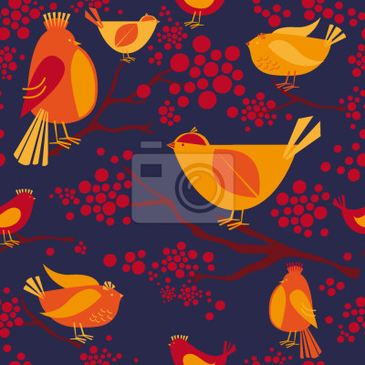 Behang Vogelvergadering