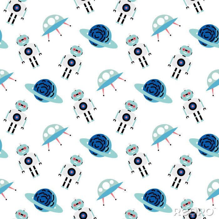 Behang Vreemdelingen van Saturnus