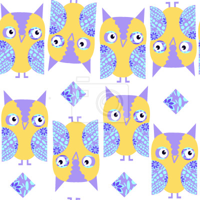 Behang vriendelijke Uilen