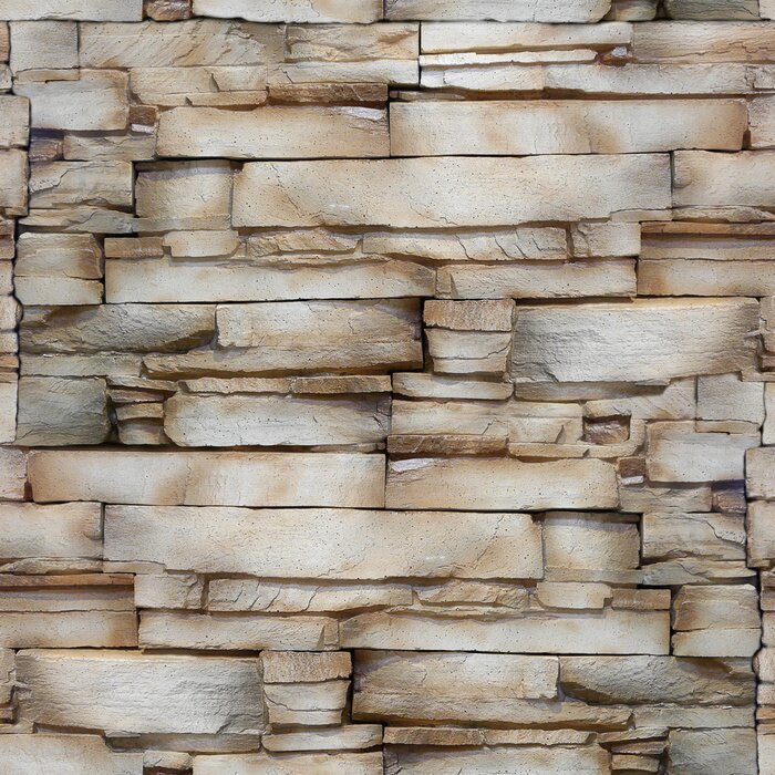 Behang wall of the sandstone - decorative pattern - seamless background