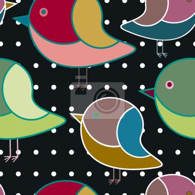 Behang Wanneer kleine vogels dromen