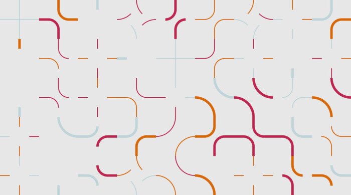 Behang Warm Colored Circular Pattern Design