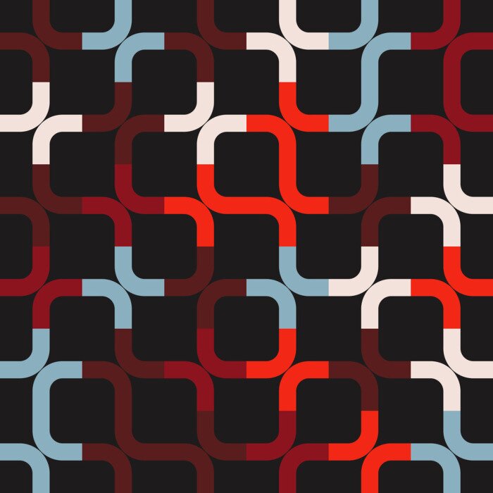 Behang Warm Colored Circular Pattern Design