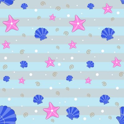 Behang Wazig zeewater