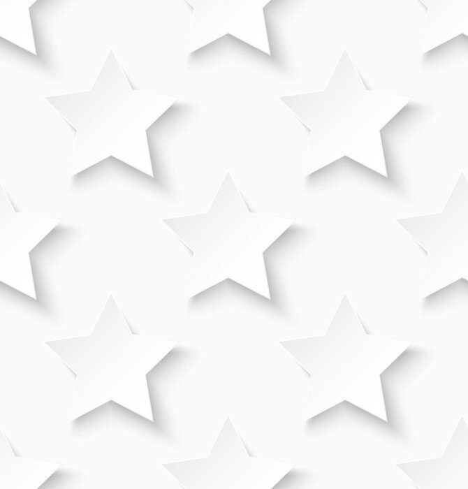 Behang White paper seamless ster patroon achtergrond