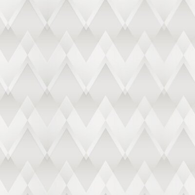 Behang White zigzag seamless pattern