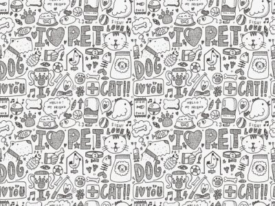 Behang Wij houden van dieren