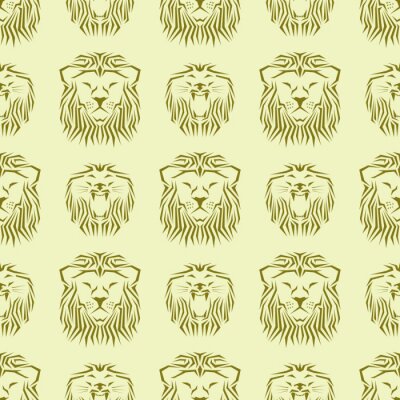 Behang Wild katten minimalistisch patroon