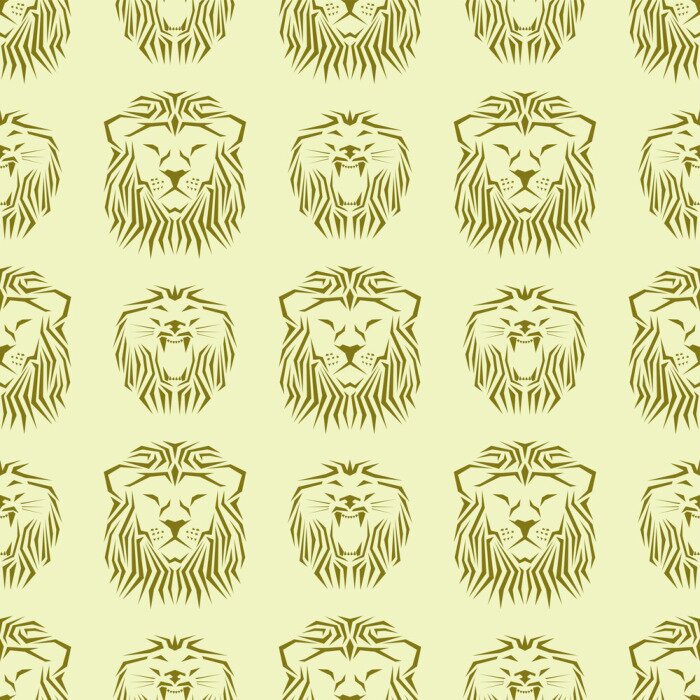 Behang Wild katten minimalistisch patroon