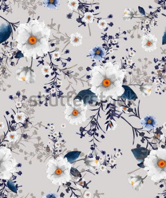 Behang Wilde bloemen in bloei