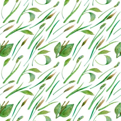 Behang Wilde groene bladeren in de wind