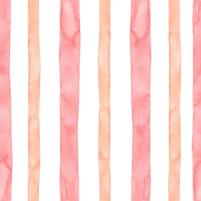 Behang Wit aquarel strepen motief