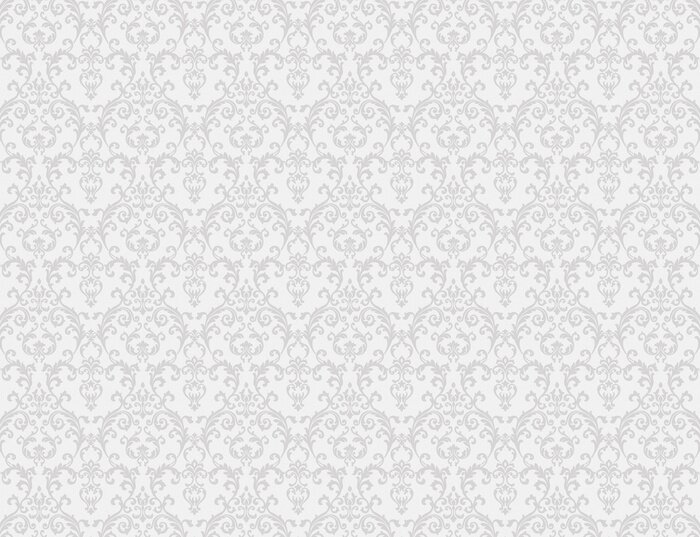 Behang wit bloemenpatroon behang