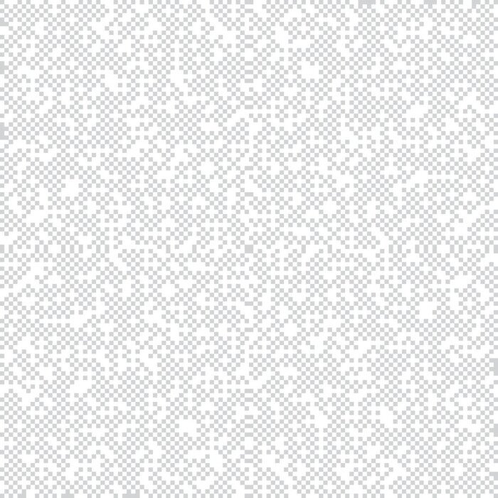 Behang Wit en grijs patroon met pixelstippen