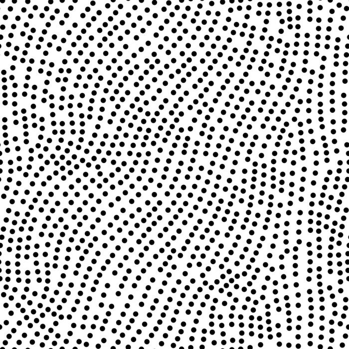 Behang Wit motief met kleine onregelmatig aangebrachte stippen