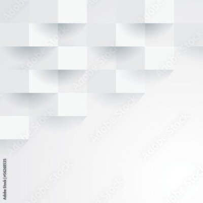 Witte 3D geometrische achtergrond