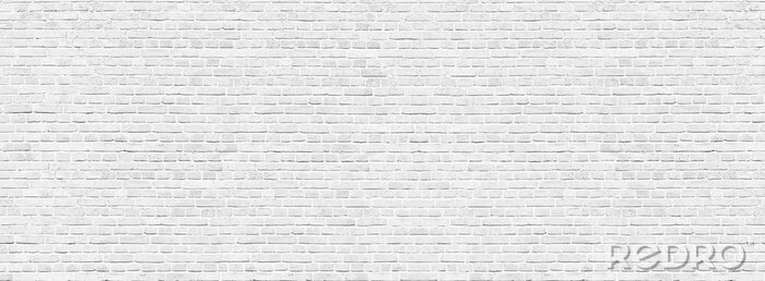 Behang Witte baksteen