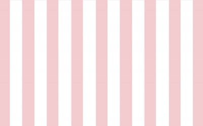 Behang Witte en roze regelmatige strepen