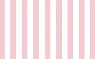 Behang Witte en roze regelmatige strepen