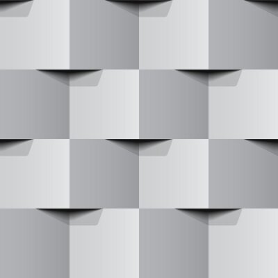 Behang Witte geometrische 3D textuur