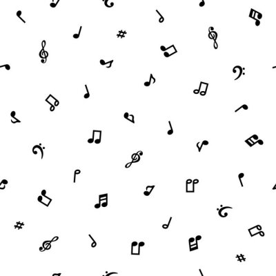 Behang シ ー ム レ ス パ ー ン 音符