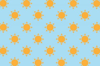 Behang Zonsondergang in de blauwe lucht