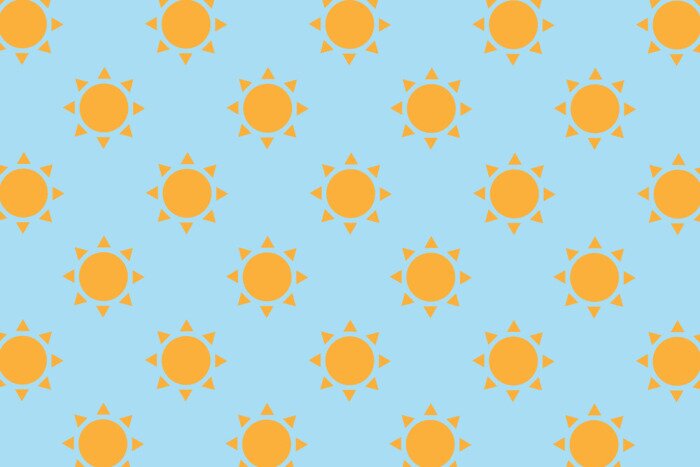 Behang Zonsondergang in de blauwe lucht