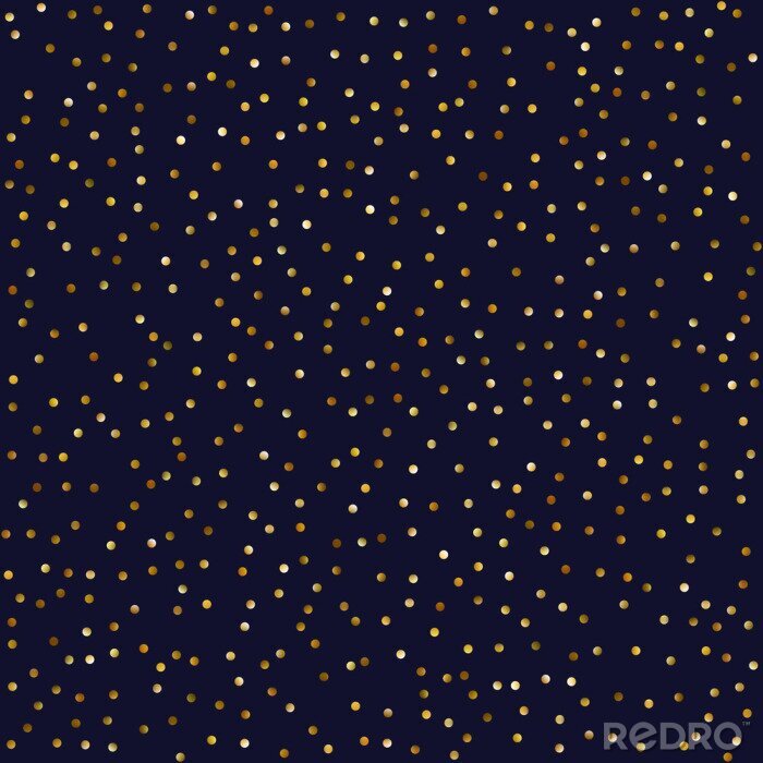 Behang Zwart patroon met lichtgekleurde stippen
