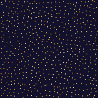 Behang Zwart patroon met lichtgekleurde stippen