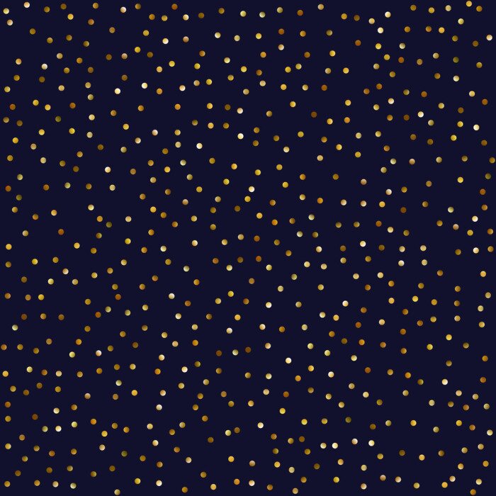 Behang Zwart patroon met lichtgekleurde stippen