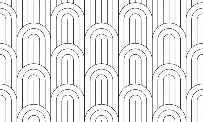 Behang Zwart-wit geometrische textuur