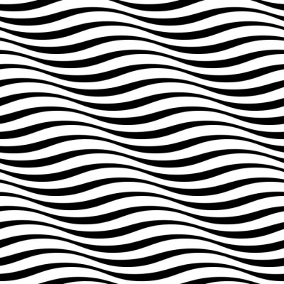 Behang Zwart-wit gestreept zebramotief