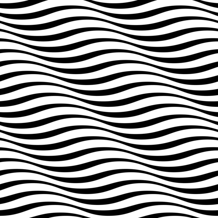 Behang Zwart-wit gestreept zebramotief