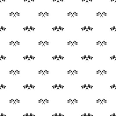 Behang Zwart-witte vlaggen