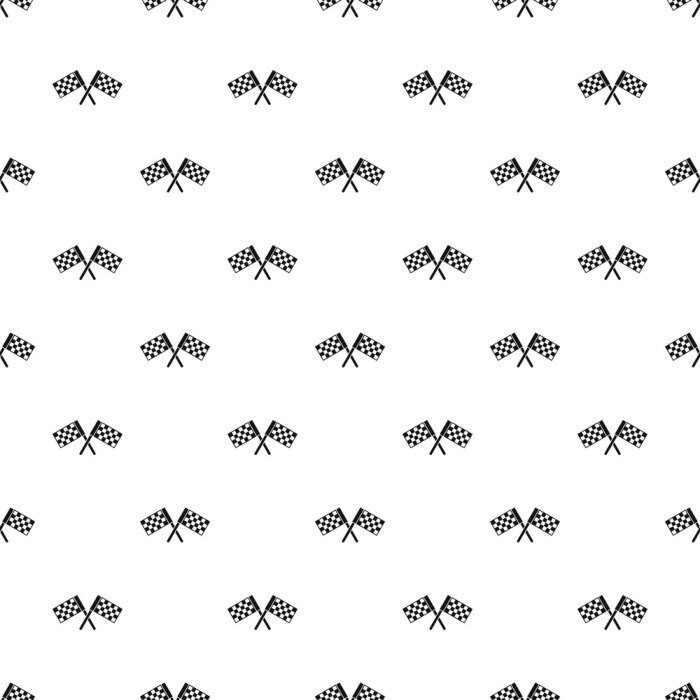 Behang Zwart-witte vlaggen