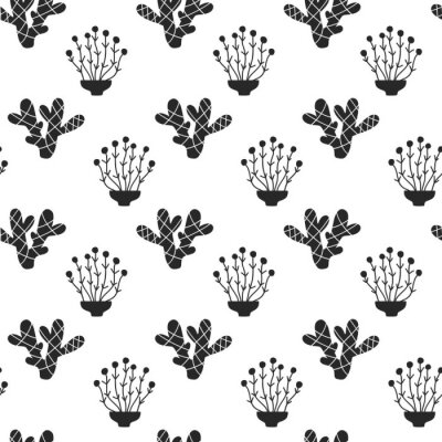 Zwart-witte woestijn natuur