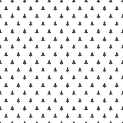 Behang Zwarte bomen op een witte achtergrond