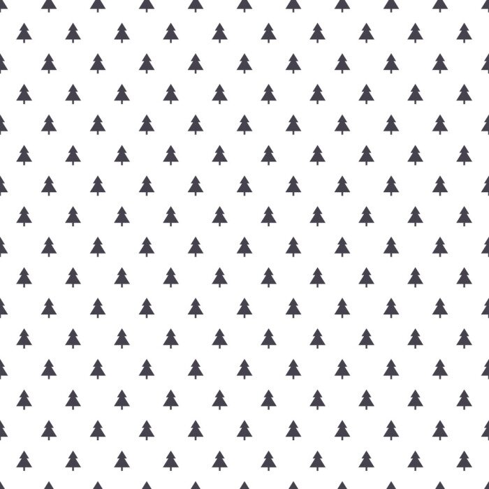 Behang Zwarte bomen op een witte achtergrond