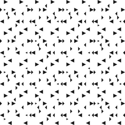 Behang Zwarte driehoeken op een witte achtergrond