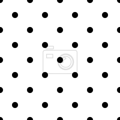Behang Zwarte stippen op een witte achtergrond
