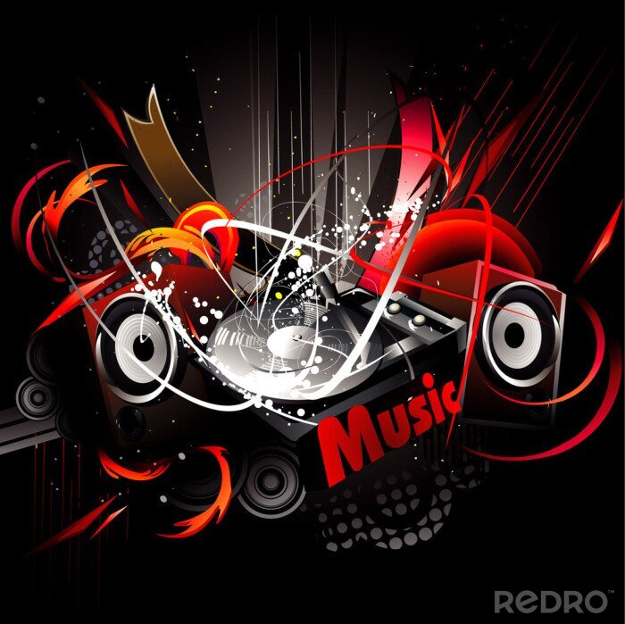 Canvas 3D moderne muziek